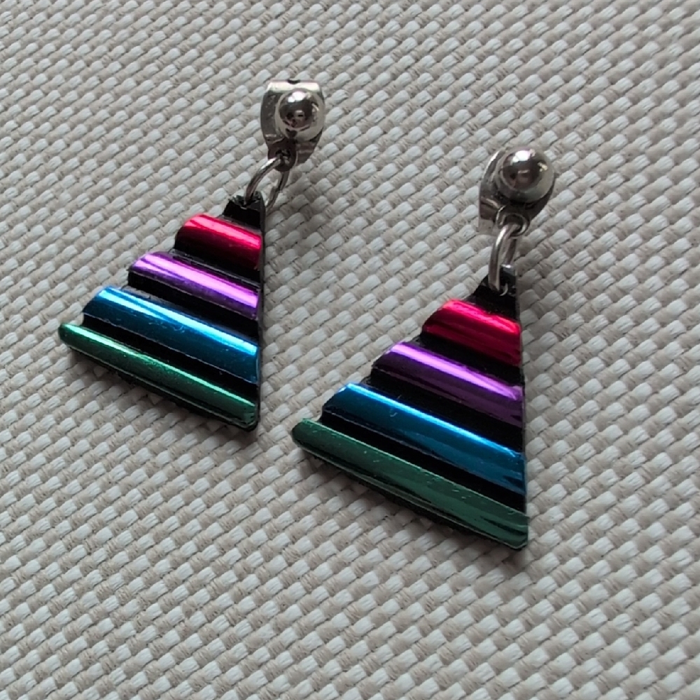 Colorful Striped Earrings